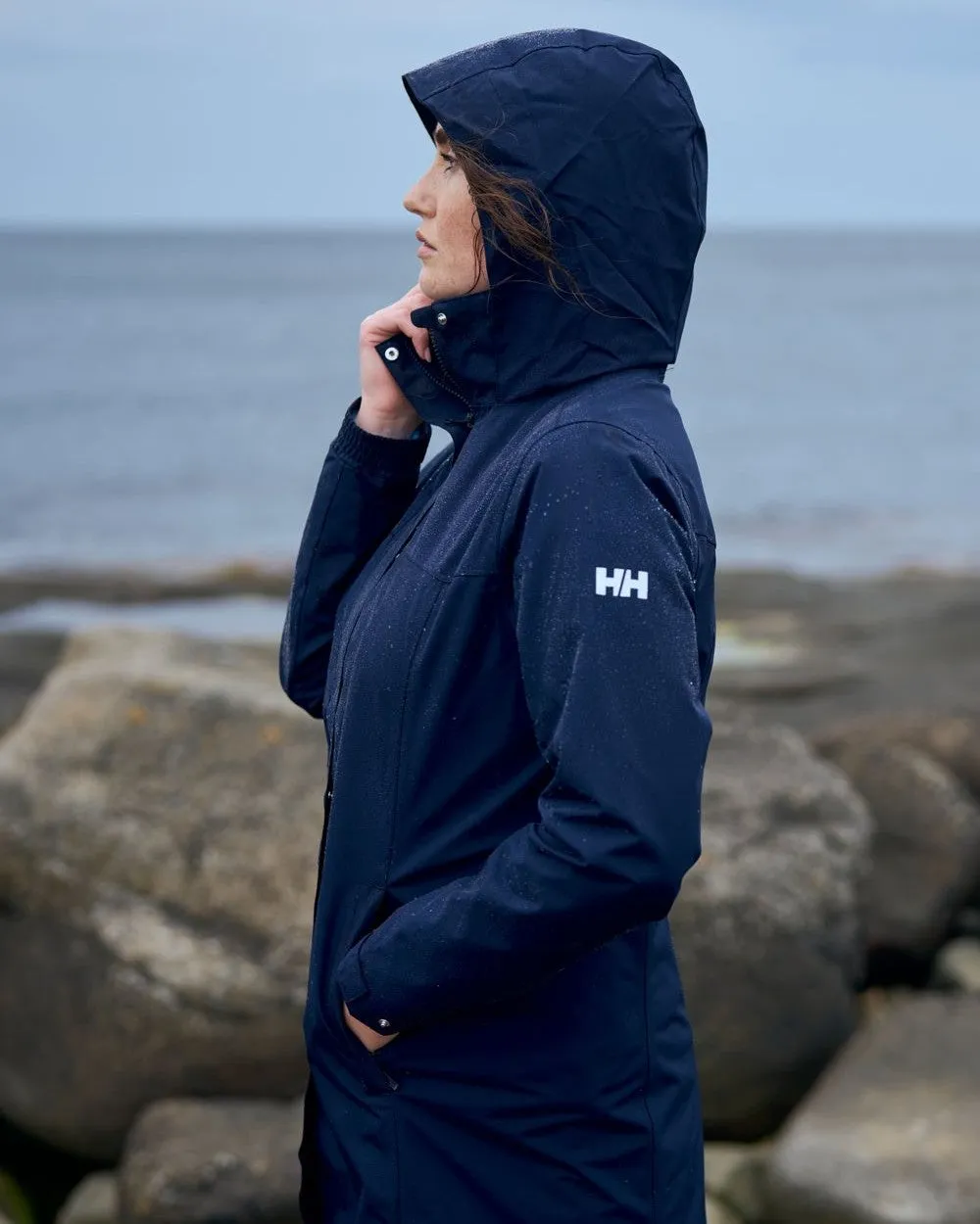 Helly Hansen Womens Aden Long Rain Coat Helly Hansen