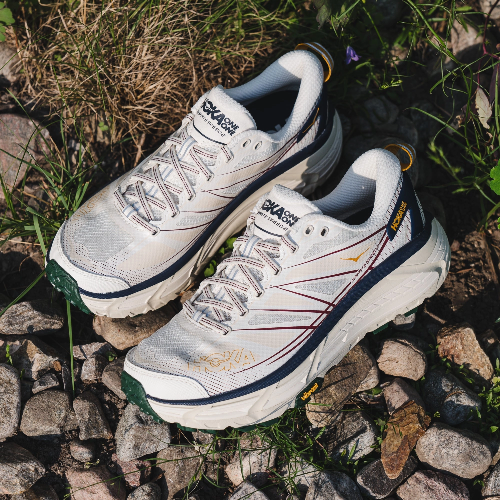 Hoka One One Mafate Speed 2 Alabaster Oat Milk 1126851-ALK Hoka One One shoe close-ups