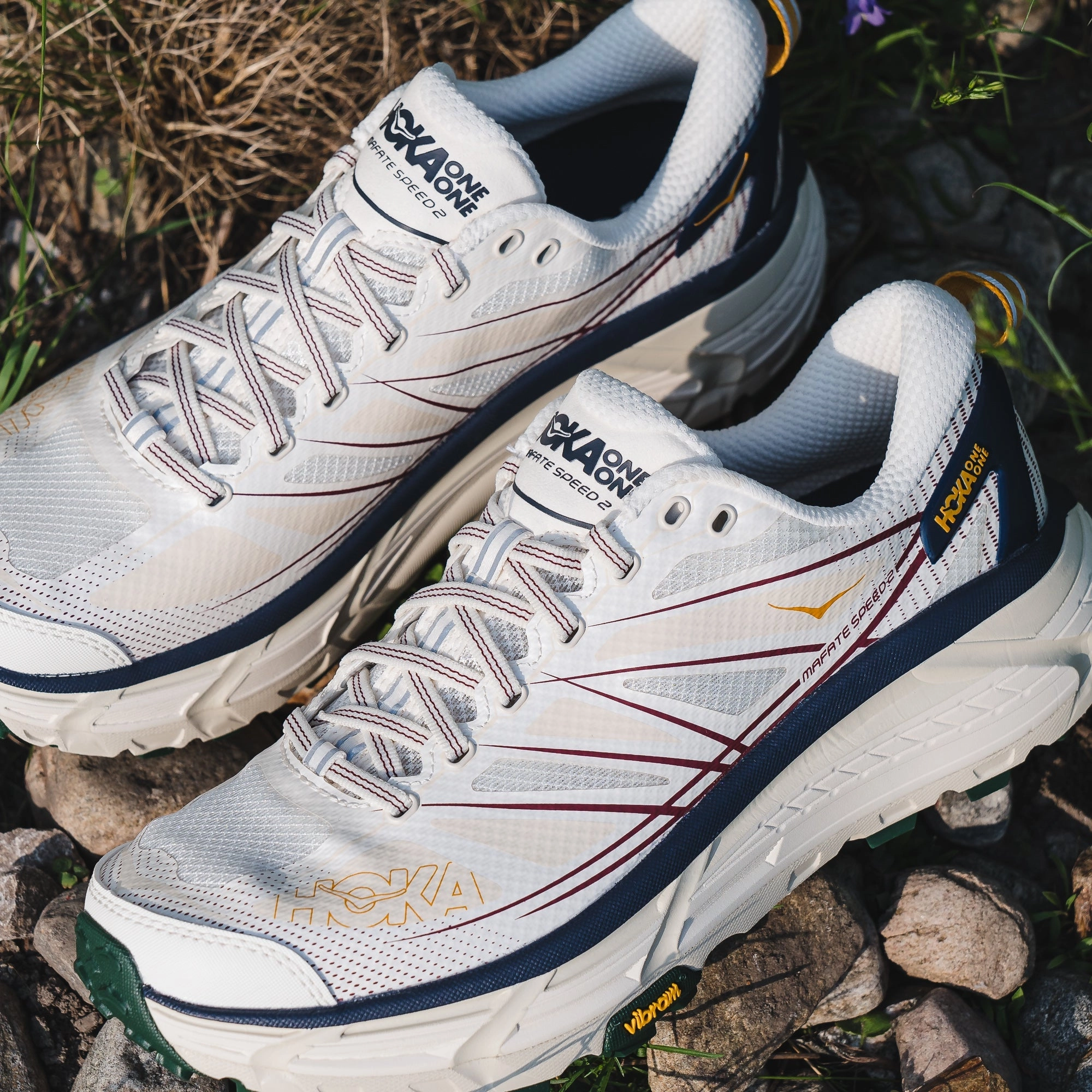 Hoka One One Mafate Speed 2 Alabaster Oat Milk 1126851-ALK Hoka One One shoe close-ups