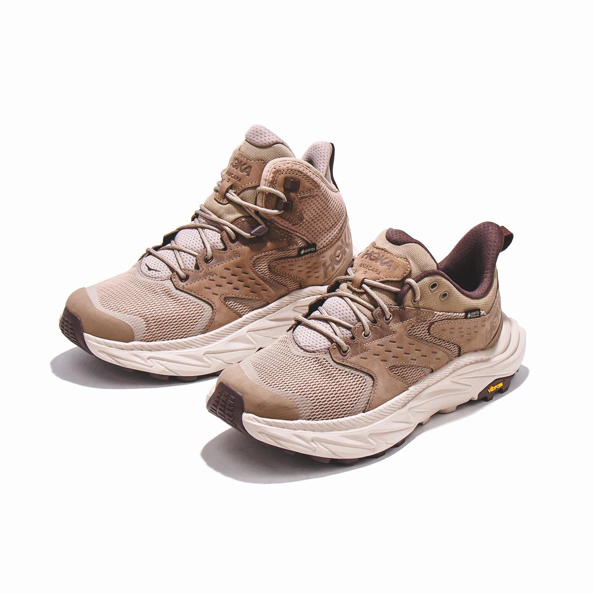 Hoka One One Men Anacapa 2 Mid GTX Gore-Tex Dune Oxford Tan 1141633-DOTN Hoka One One shoe close-ups