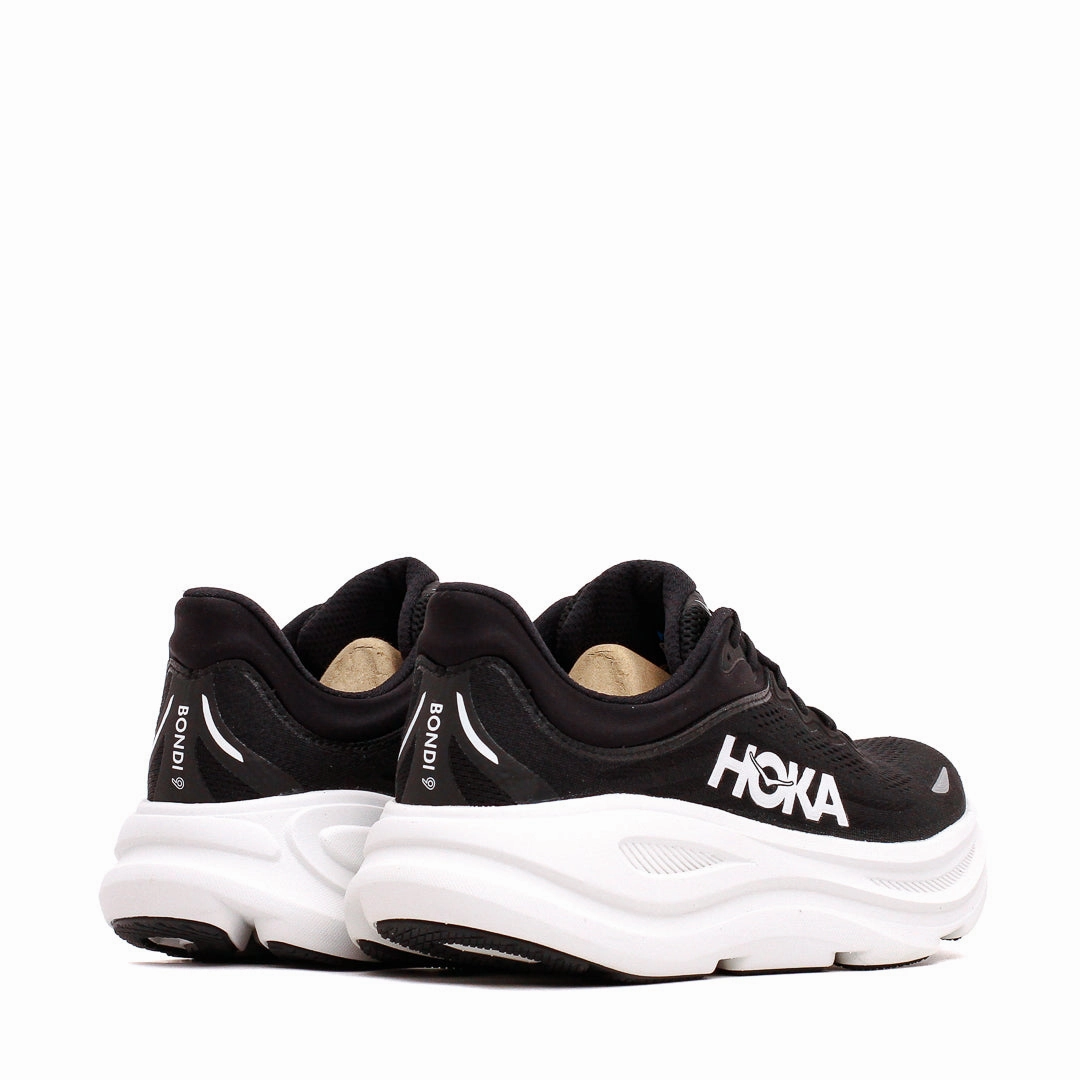 Hoka One One Men Bondi 9 Black White 1162011-BWHT Hoka One One shoe close-ups