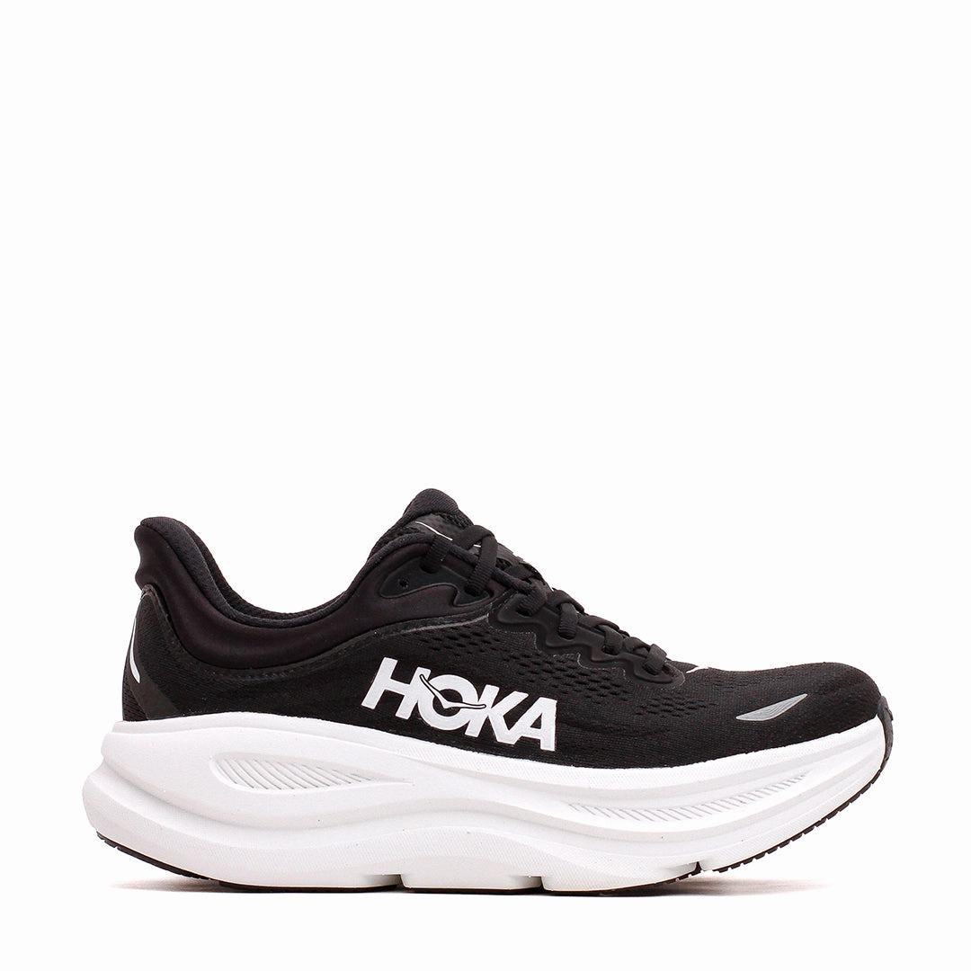Hoka One One Men Bondi 9 Black White 1162011-BWHT Hoka One One premium running shoes