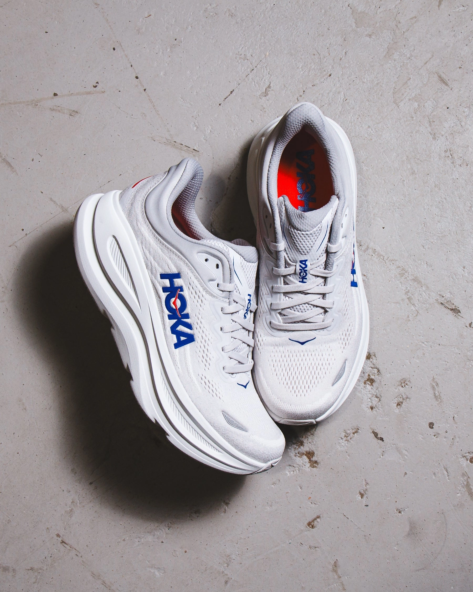 Hoka One One Men Bondi 9 Cosmic Grey Ultramarine 1162011-CYLT Hoka One One shoe close-ups