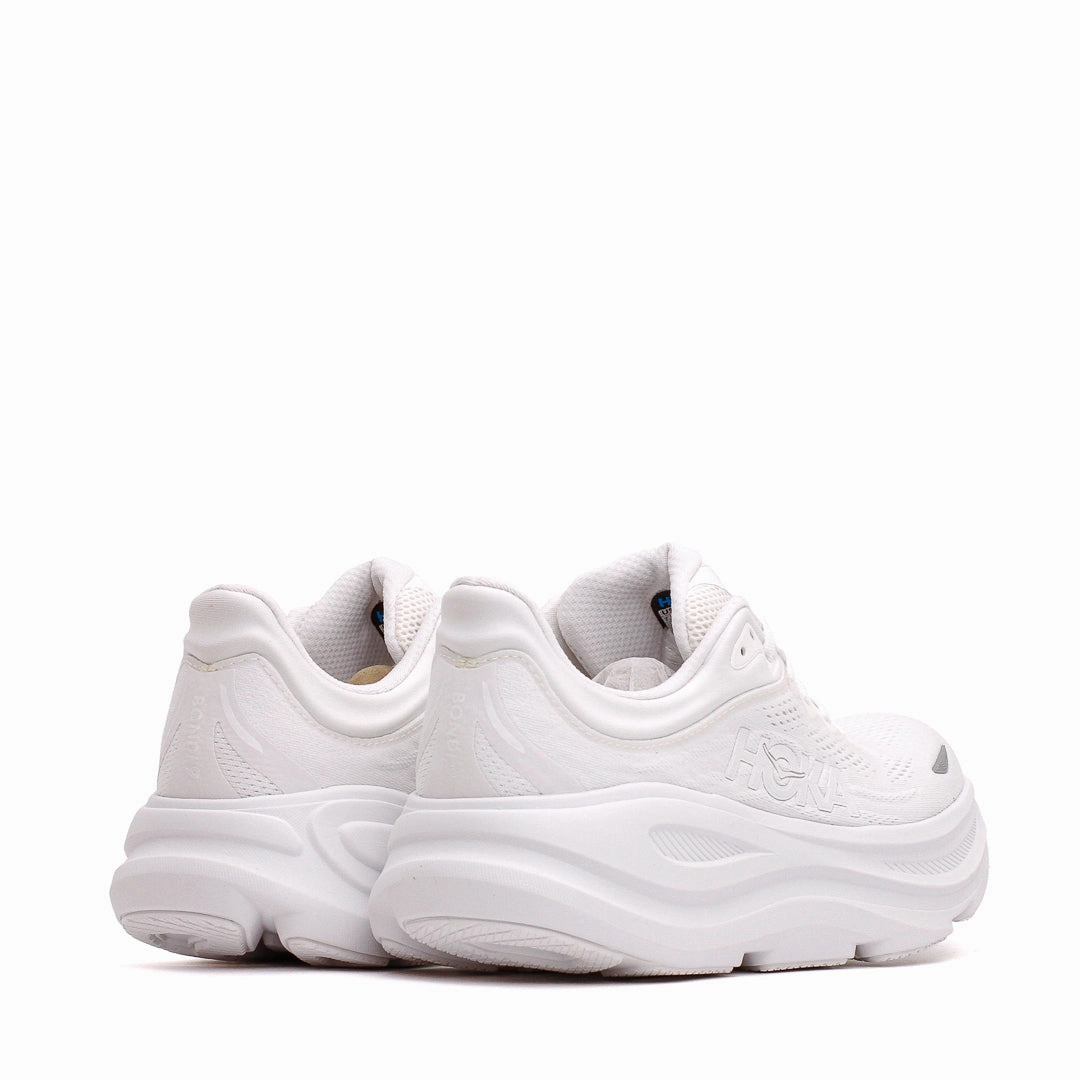 Hoka One One Men Bondi 9 White 1162011-WWH Hoka One One shoe close-ups