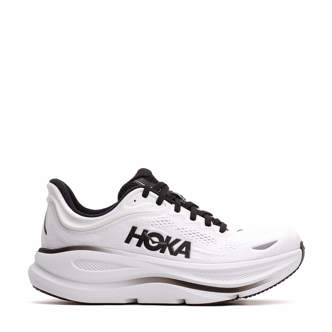 Hoka One One Men Bondi 9 White Black 1162011-WBLC Hoka One One premium running shoes