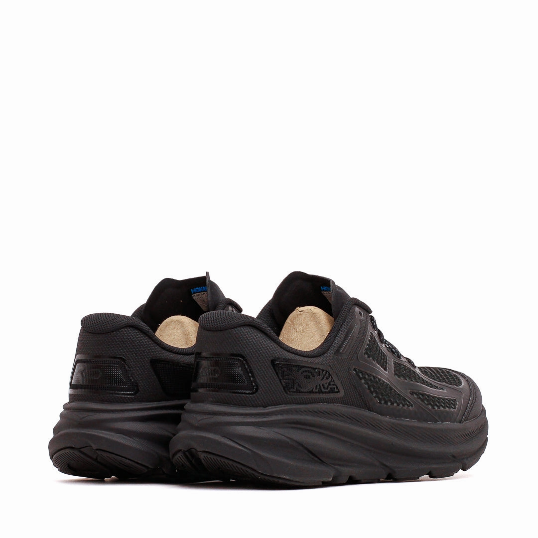 Hoka One One Men Clifton 9 Carbon Black 1155370-BBNB Hoka One One shoe close-ups