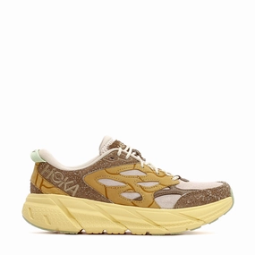 Hoka One One Men Clifton L Suede TP Oat Milk Pollen 1150910-OLL Hoka One One premium running shoes