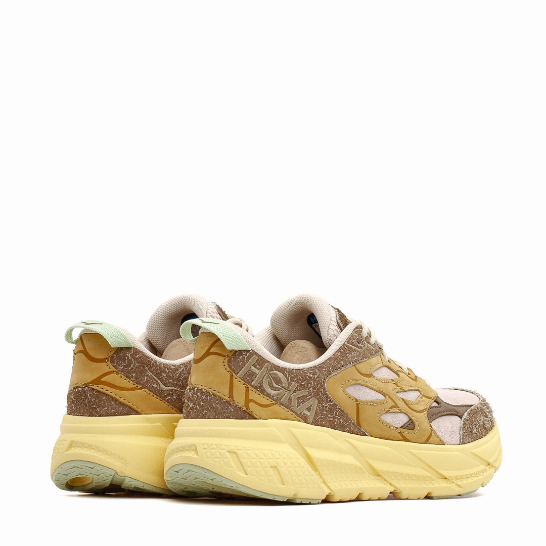 Hoka One One Men Clifton L Suede TP Oat Milk Pollen 1150910-OLL Hoka One One shoe close-ups
