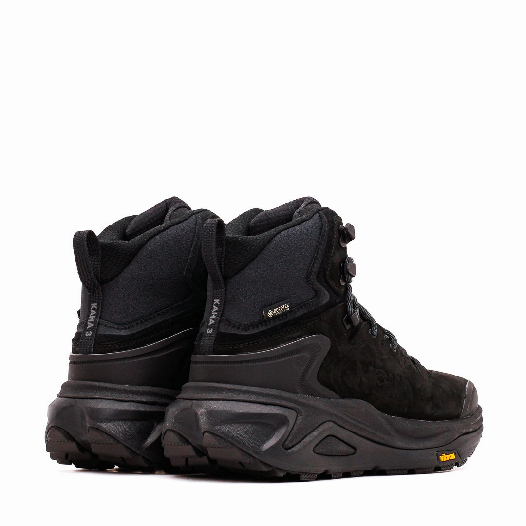 Hoka One One Men Kaha 3 GTX Black 1162530-BBLC Hoka One One shoe close-ups