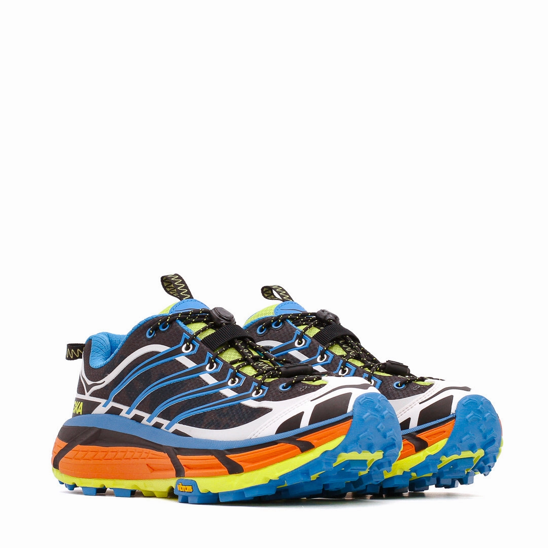Hoka One One Men Mafate Three2 Black Diva Blue 1141572-BDVB Hoka One One shoe close-ups
