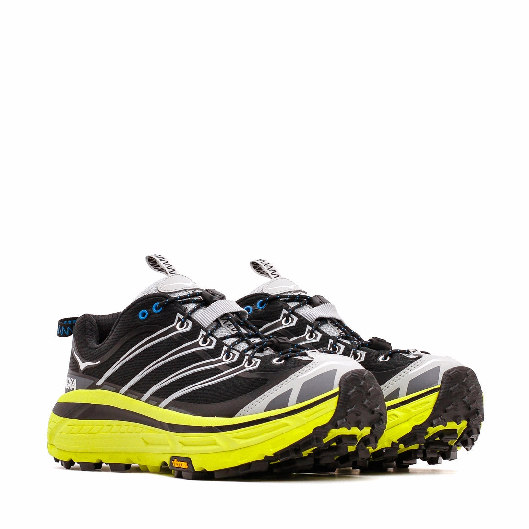 Hoka One One Men Mafate Three2 Black Hoka Citrus 1141572-BHK Hoka One One shoe close-ups