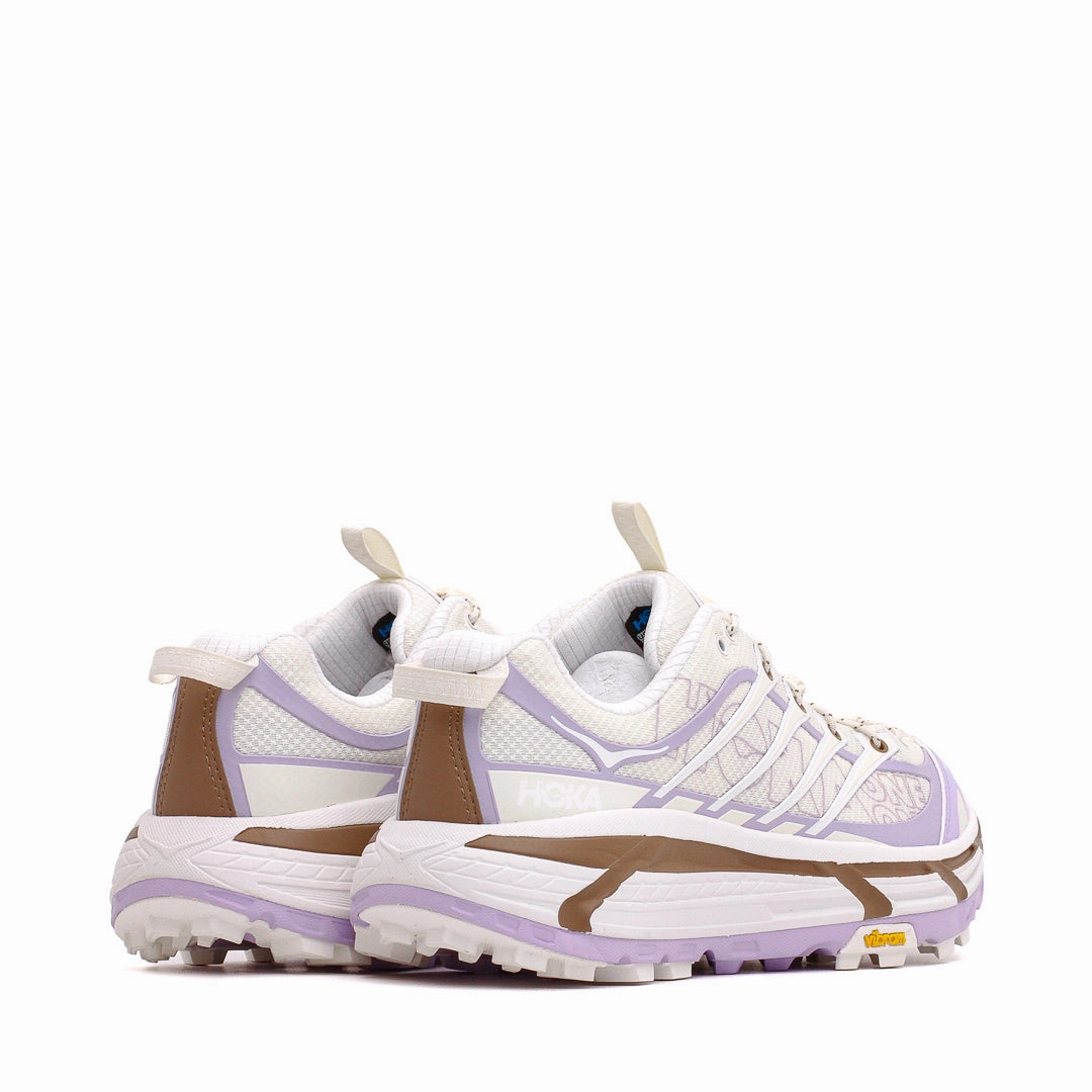 Hoka One One Men Mafate Three2 Wordmark Alabaster Iris Flower 1175490-ASF Hoka One One shoe close-ups