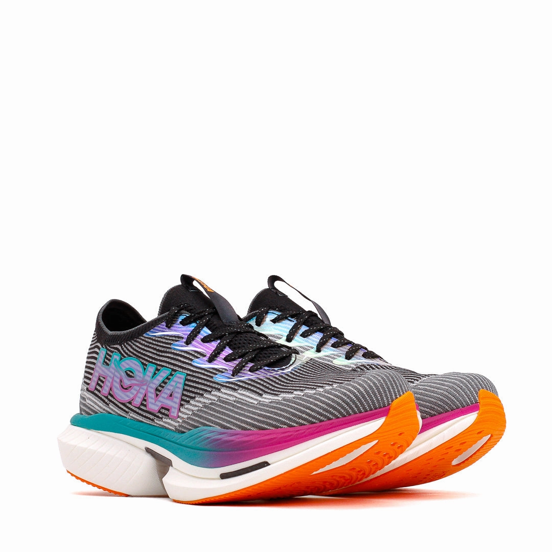Hoka One One Unisex Cielo X1 Black Electric Aqua 1147910-BCQ Hoka One One shoe close-ups