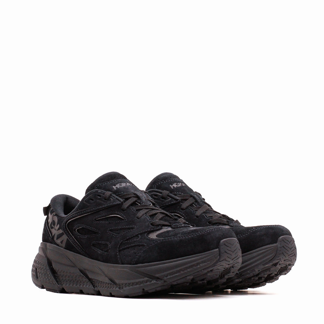Hoka One One Unisex Clifton L Suede Black 1122571-BBLC Hoka One One shoe close-ups