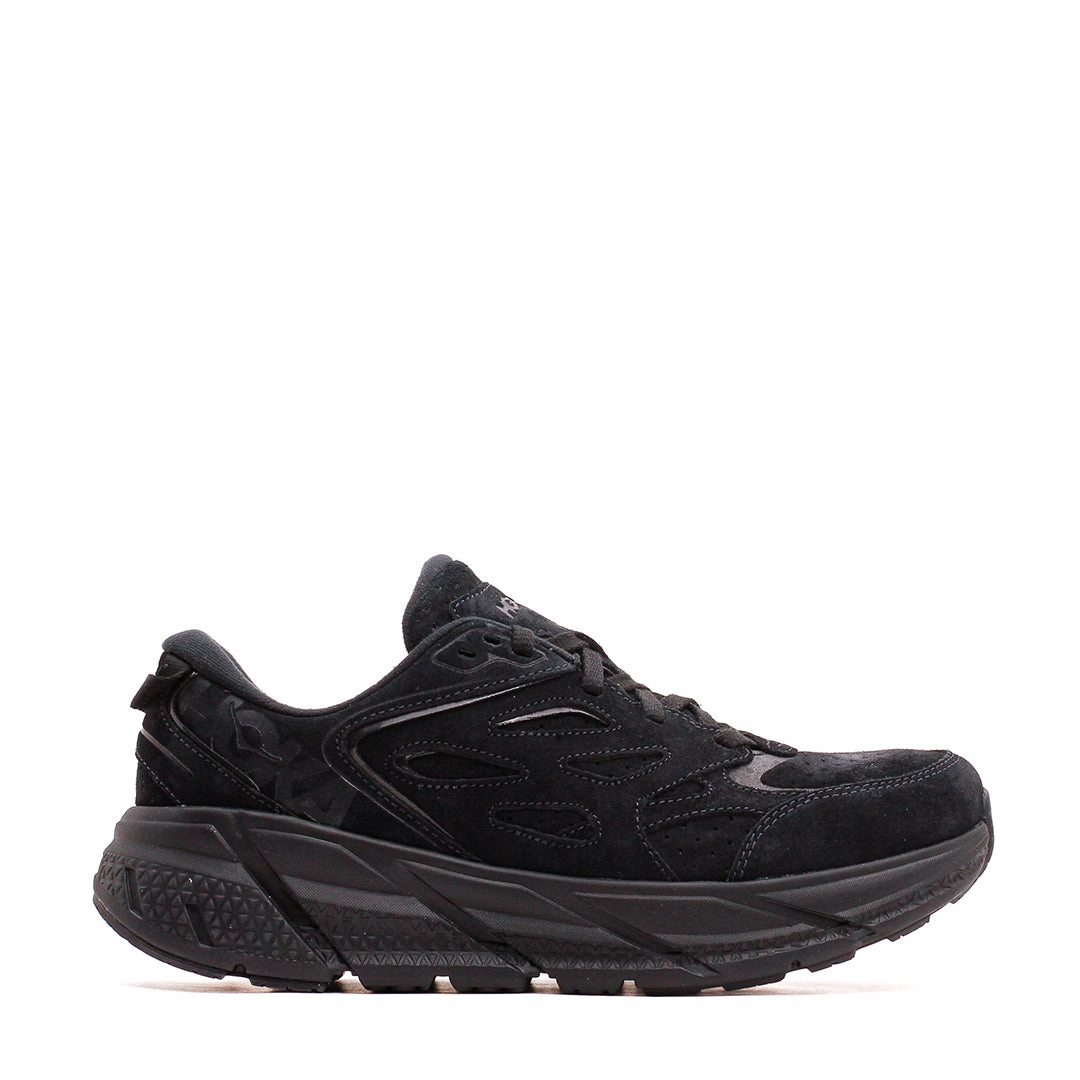 Hoka One One Unisex Clifton L Suede Black 1122571-BBLC Hoka One One premium running shoes