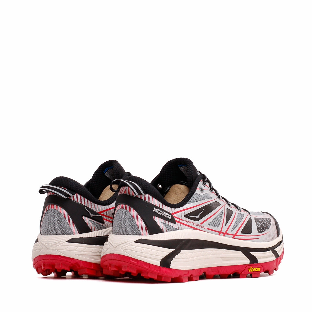 Hoka One One Unisex Mafate Speed 2 Galactic Grey Ruby Red 1126851-GTCG Hoka One One shoe close-ups