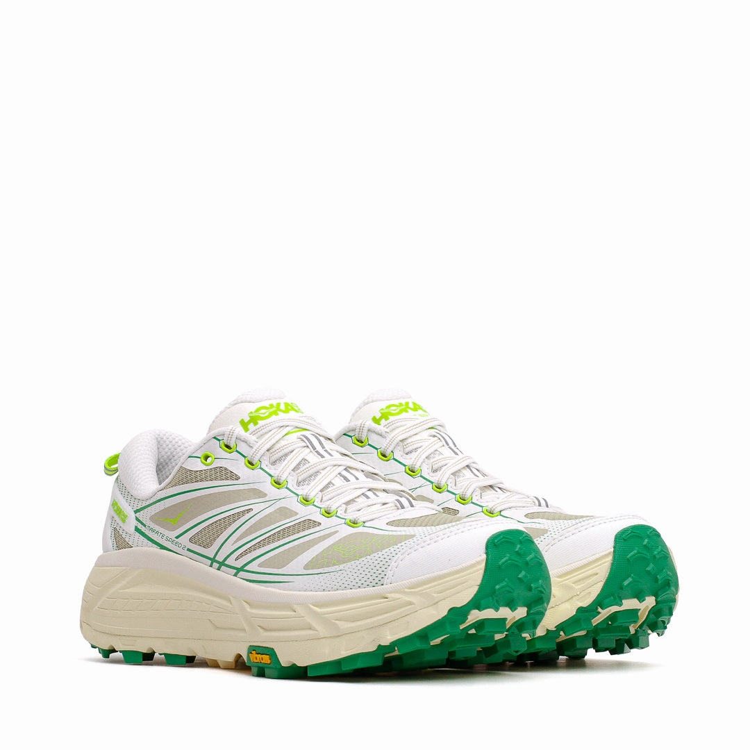Hoka One One Unisex Mafate Speed 2 White Fresh Cut Grass 1126851-WTFR Hoka One One shoe close-ups