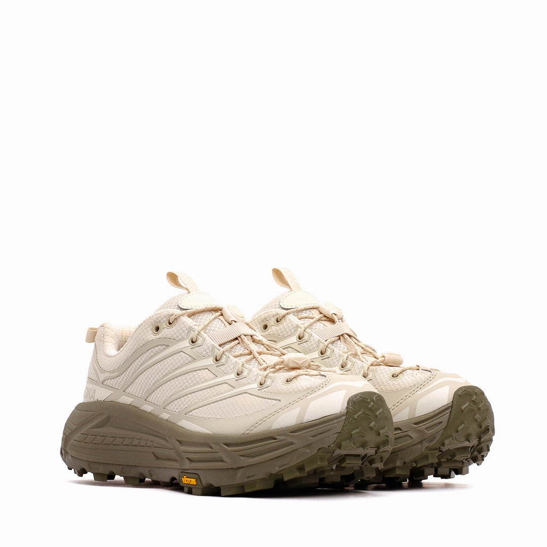 Hoka One One Unisex Mafate Three2 Oat Milk Eucalyptus 1141572-OLY Hoka One One shoe close-ups