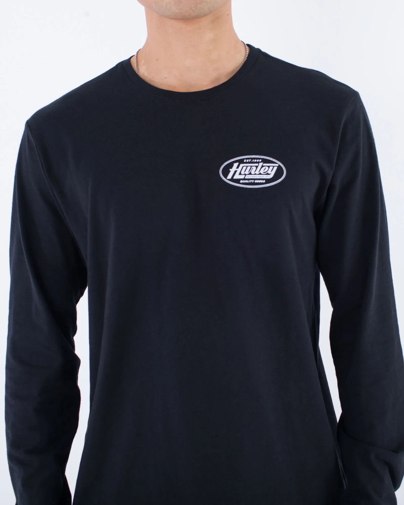 Hurley Clothing Everyday H20-Dri Oil Change Slub T-Shirt in Black