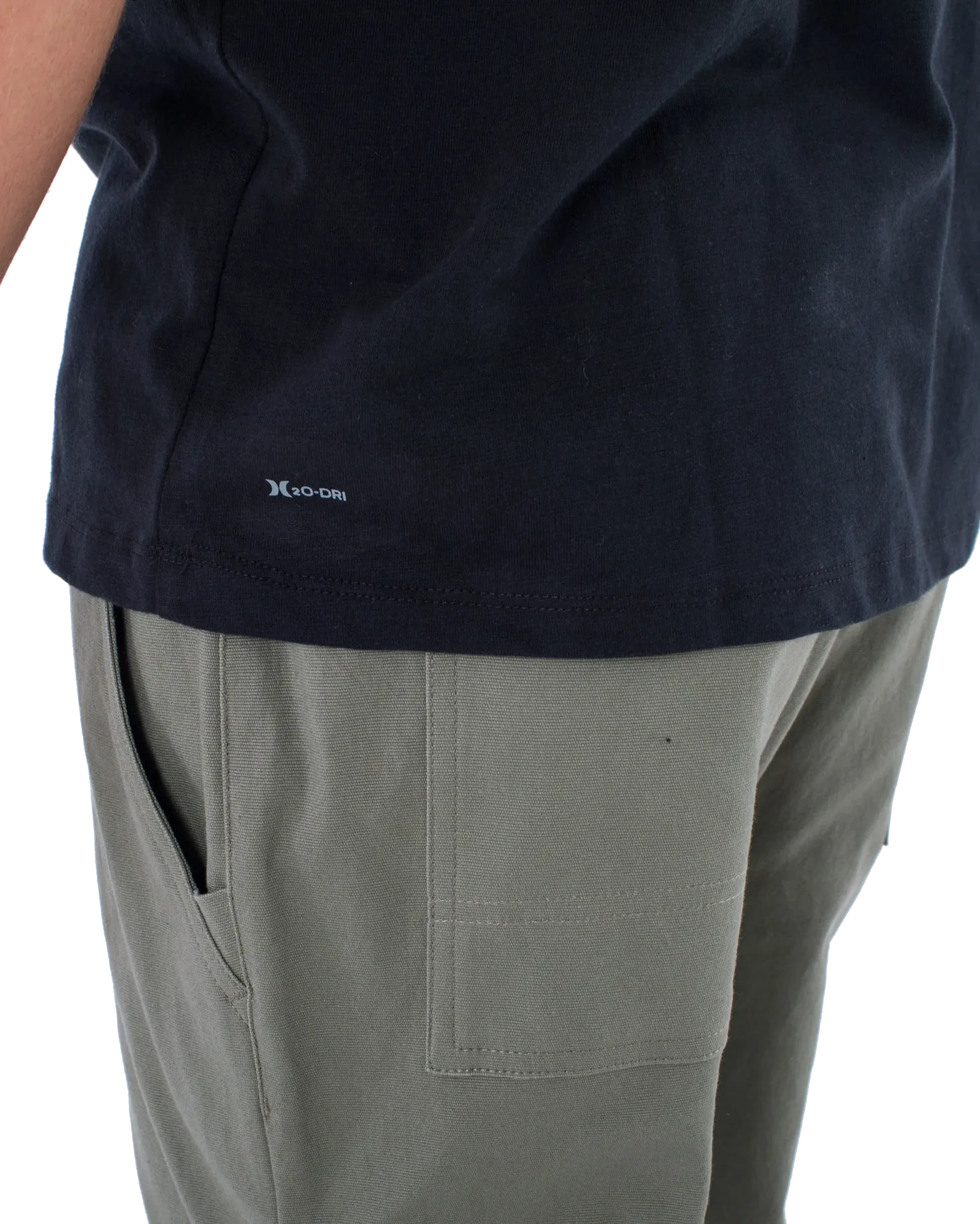 Hurley Clothing H2O-Dri Ace Slub Polo Shirt in Black