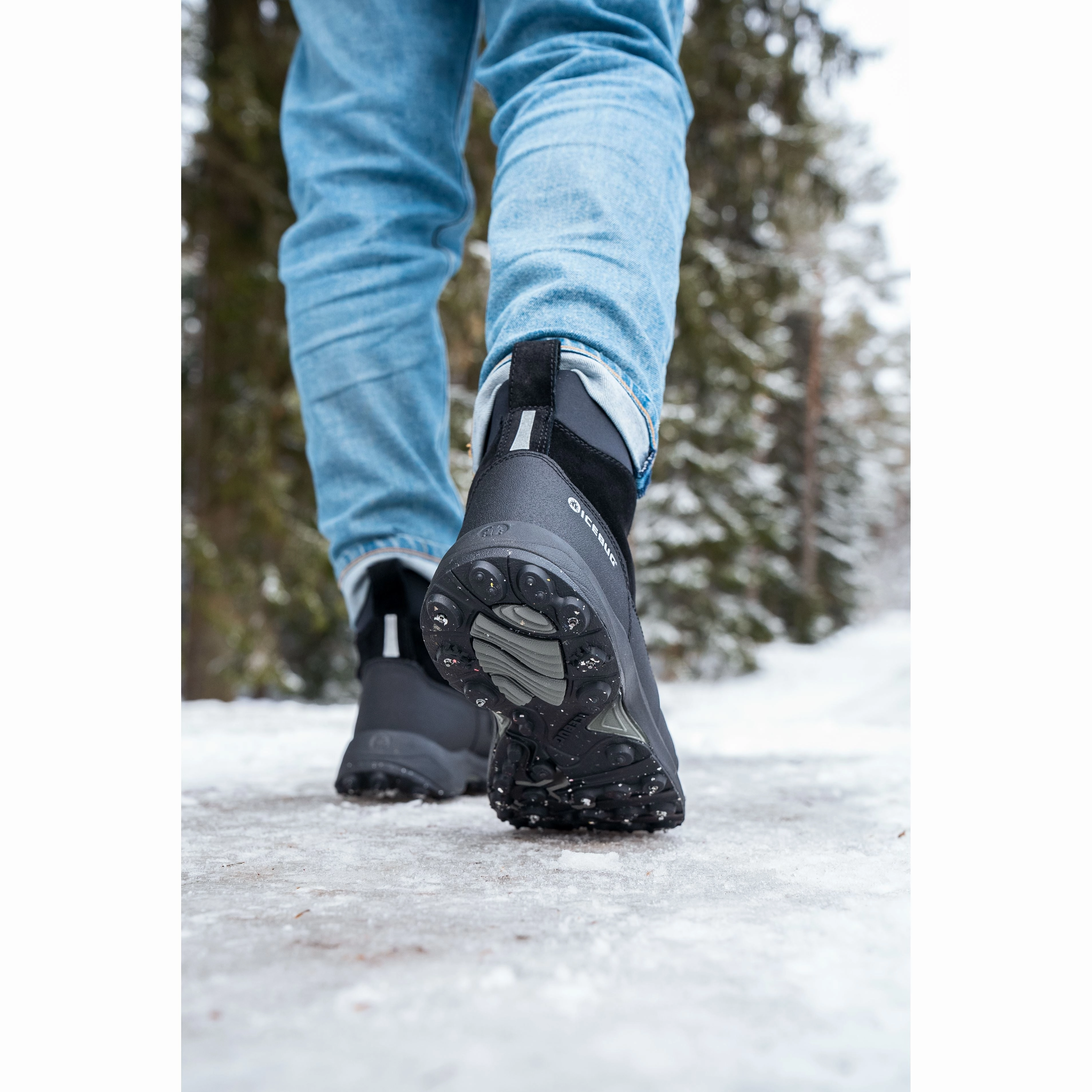 ICEBUG METRO2 BUGrip MEN'S BLACK Icebug traction-focused winter shoes