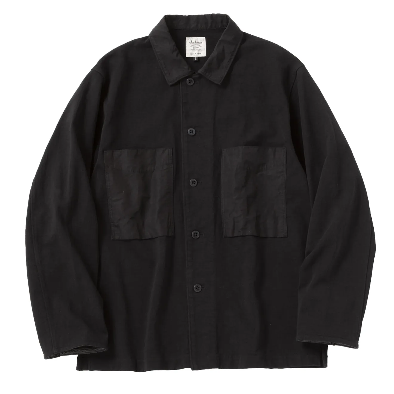 Jackman Dotsume BB Shirt Black Jackman Clothing