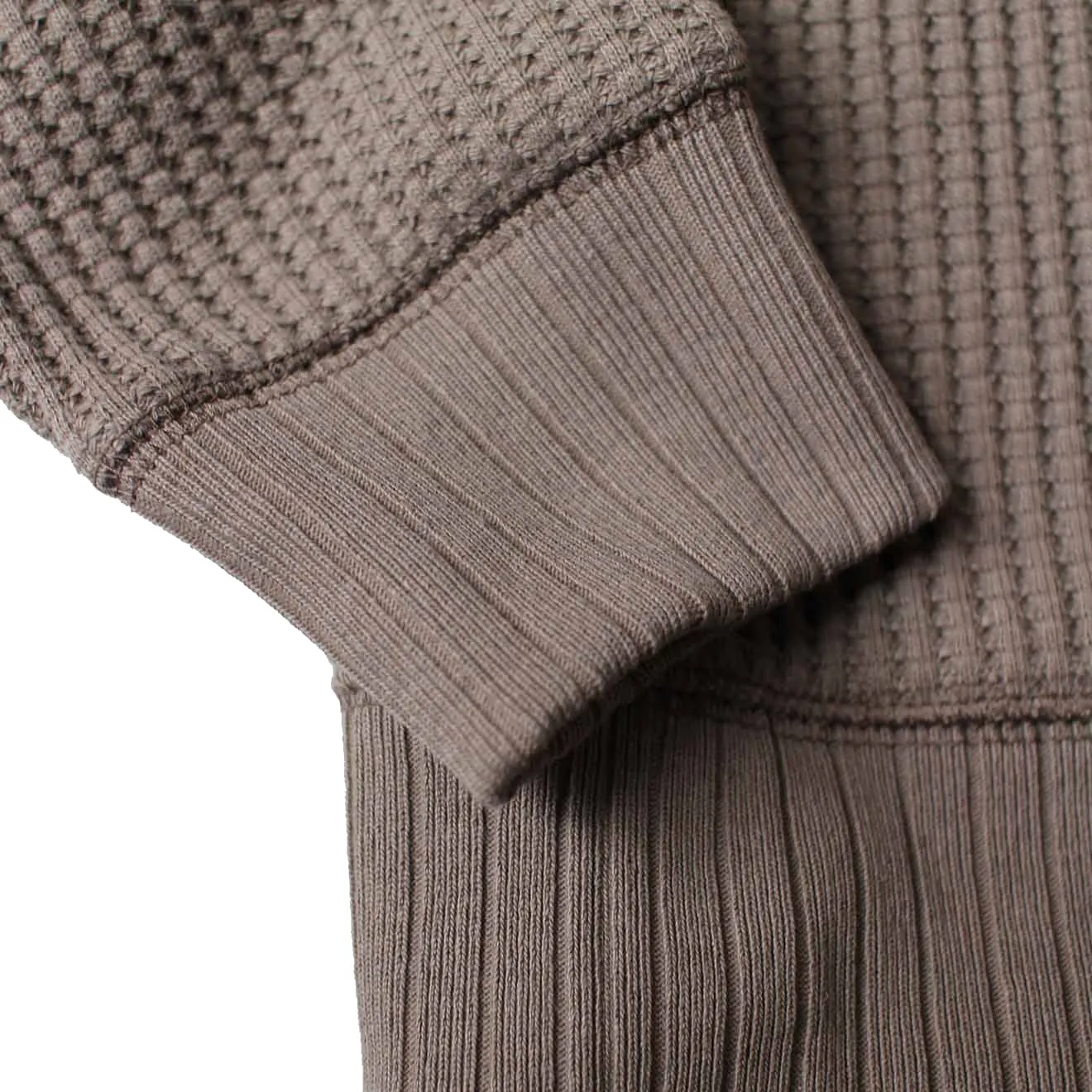 Jackman Waffle Mid-Neck Taupe Jackman Clothing