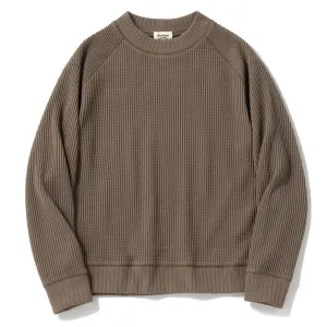 Jackman Waffle Mid-Neck Taupe Jackman Clothing