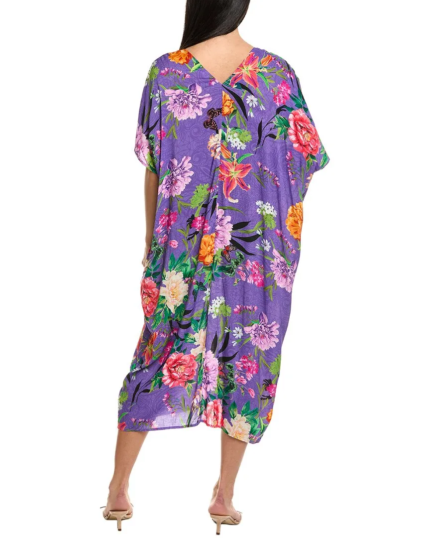 Johnny Was Pleated Cover-Up Caftan