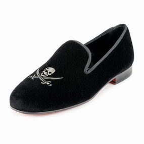 Jolly Roger Velvet Pump Peter Huber handcrafted leather shoes