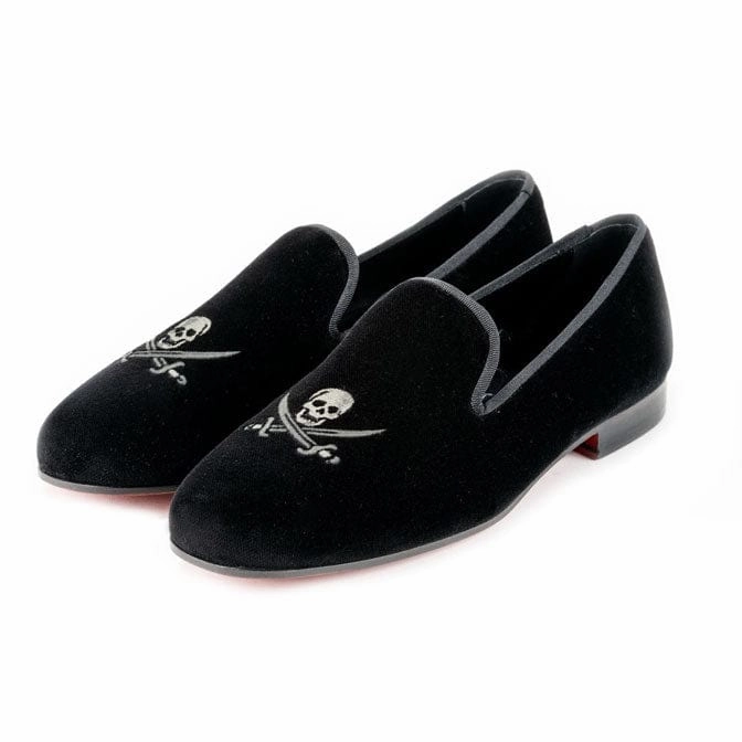 Jolly Roger Velvet Pump Peter Huber luxury leather shoes