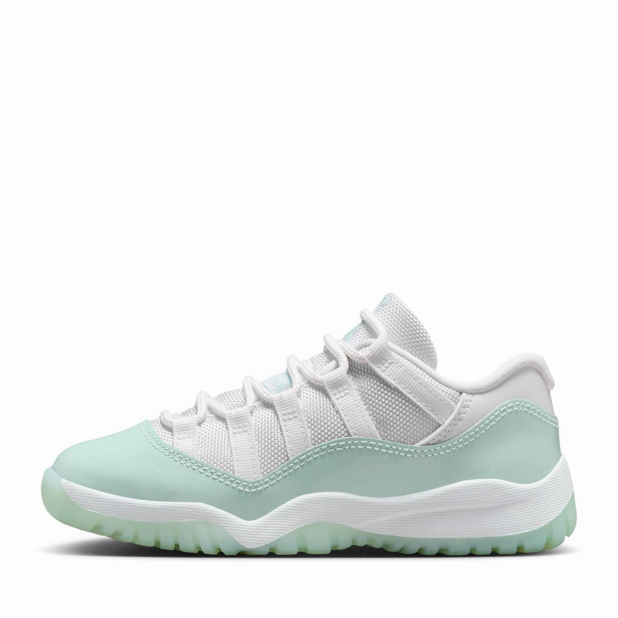 Jordan 11 Retro Low (PS) - White/Igloo Air Jordan signature sneakers