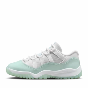 Jordan 11 Retro Low (PS) - White/Igloo Air Jordan signature sneakers