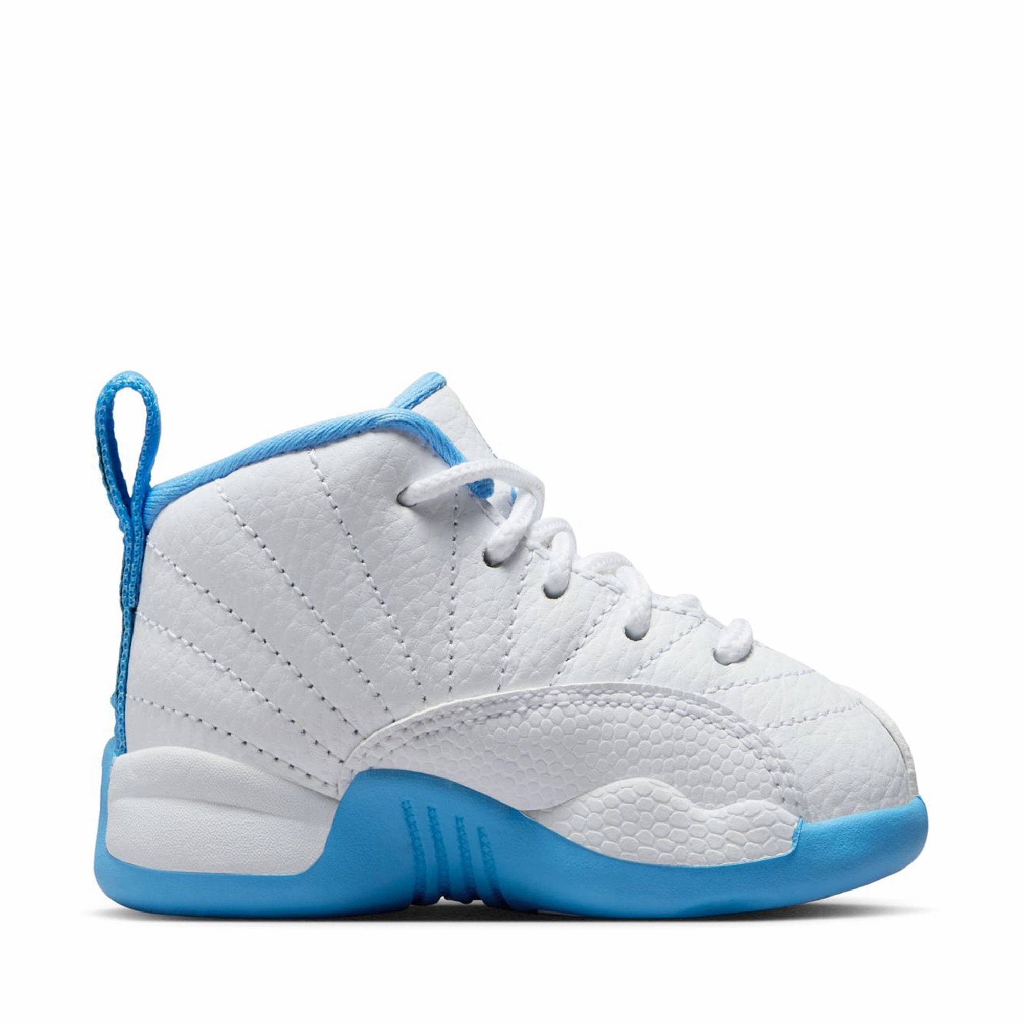 Jordan 12 Retro 'Melo' (TD) - White/University Blue Air Jordan Basketball Shoes for Performance