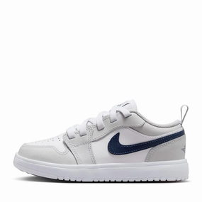 Jordan 1 Low Alt (PS) - White/Midnight Navy Air Jordan signature sneakers