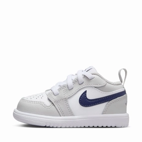 Jordan 1 Low Alt (TD) - White/Midnight Navy Air Jordan signature sneakers