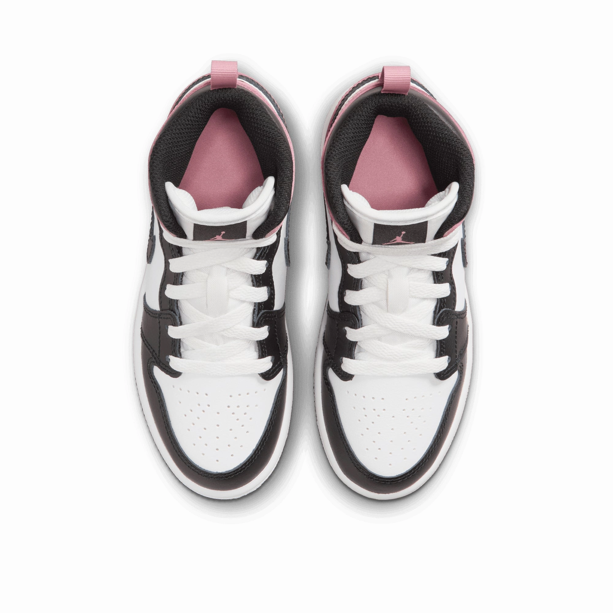 Jordan 1 Mid (PS) - White/Rust Pink Air Jordan Basketball Shoes for Performance