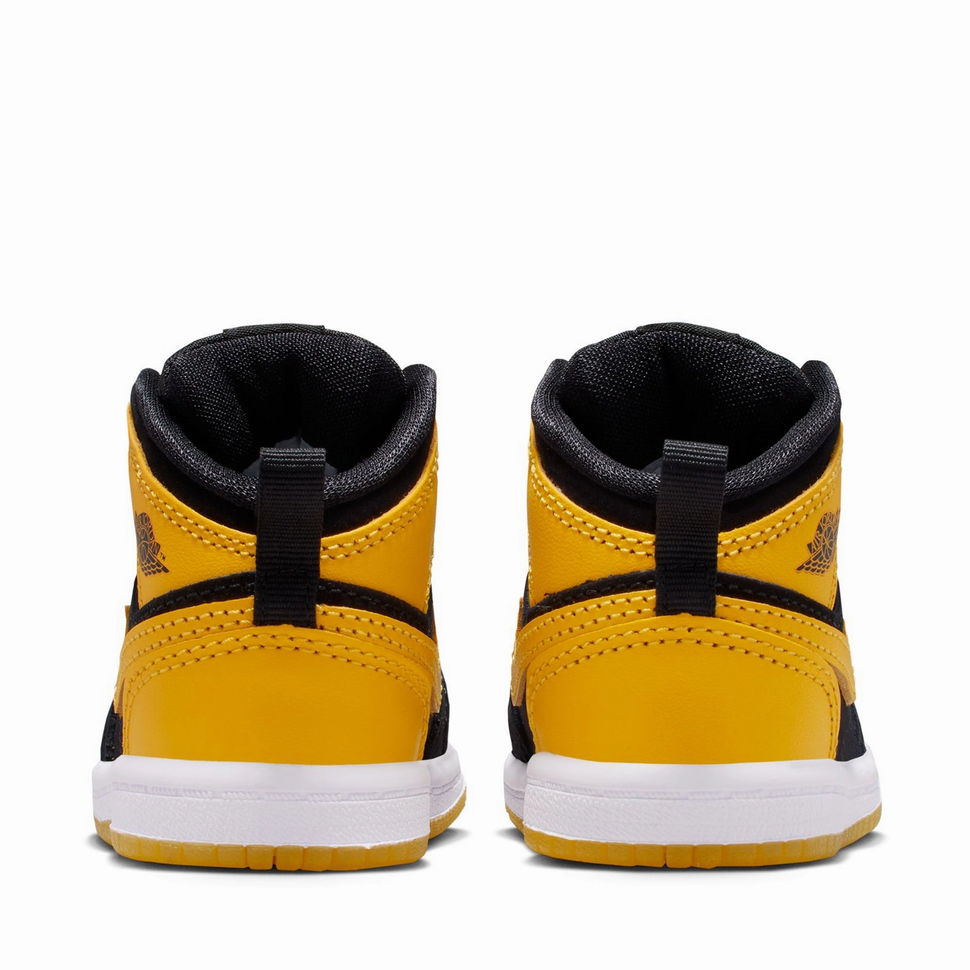 Jordan 1 Mid SE (TD) - Black/Varsity Maize Air Jordan Basketball Shoes for Performance