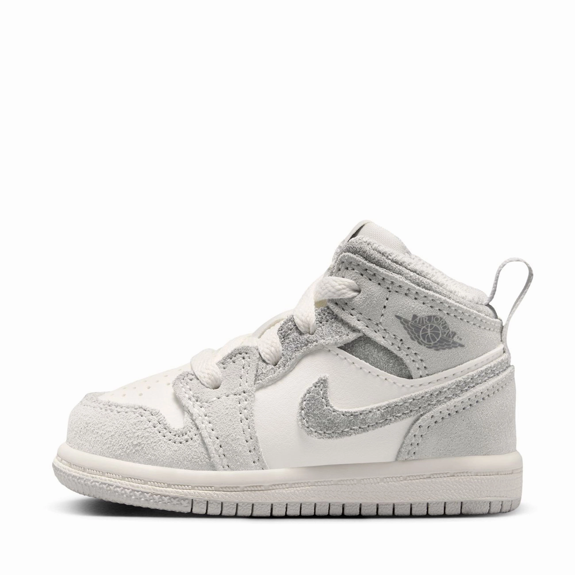 Jordan 1 Mid SE (TD) - Neutral Grey/Smoke Grey Air Jordan signature sneakers