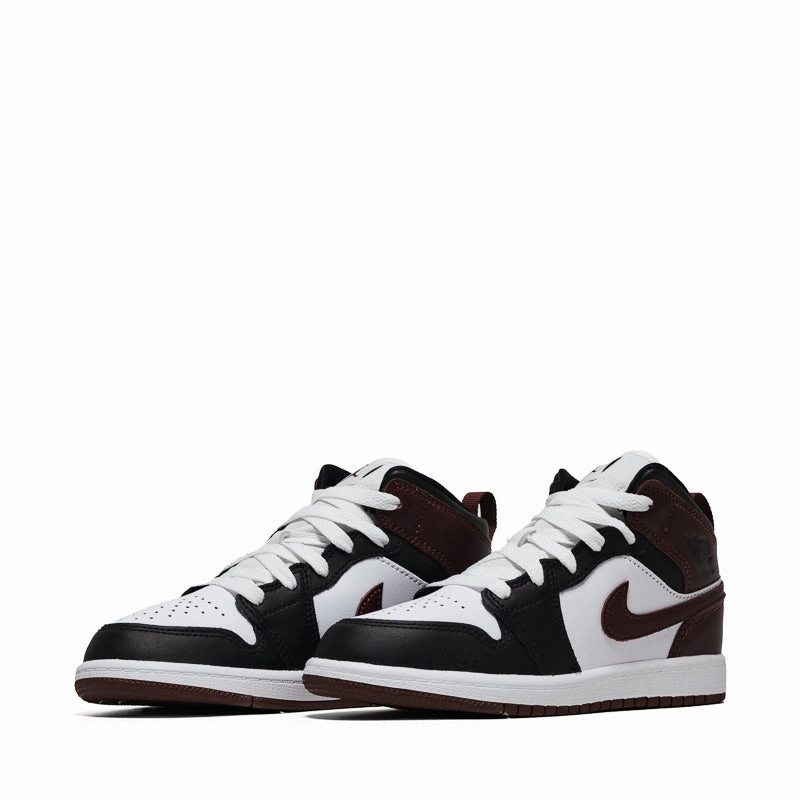 Jordan 1 Mid SE (TD) - White/Dark Pony Air Jordan Basketball Shoes for Performance