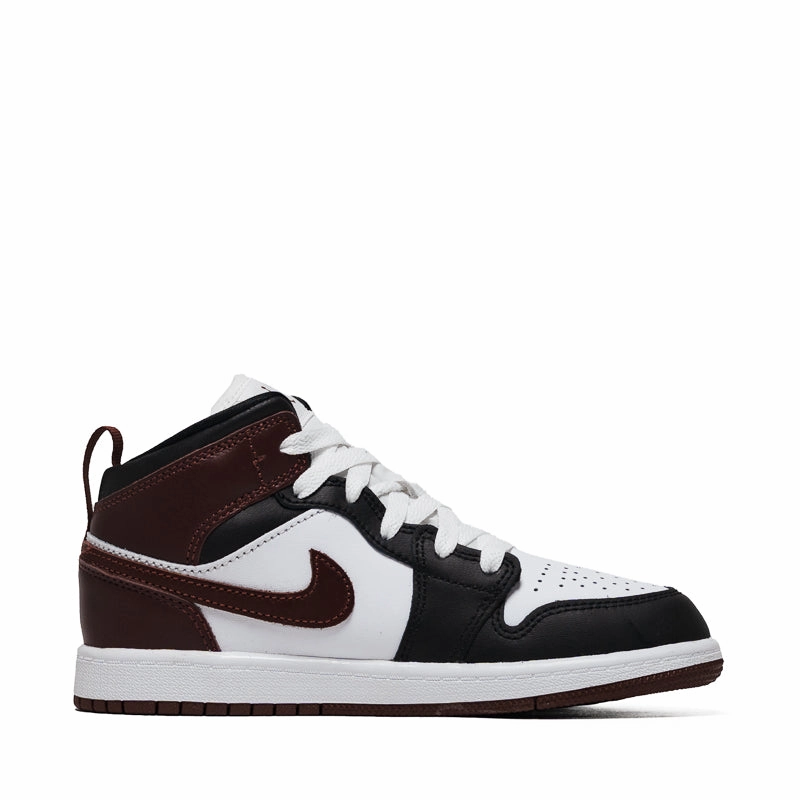 Jordan 1 Mid SE (TD) - White/Dark Pony Air Jordan Basketball Shoes for Performance