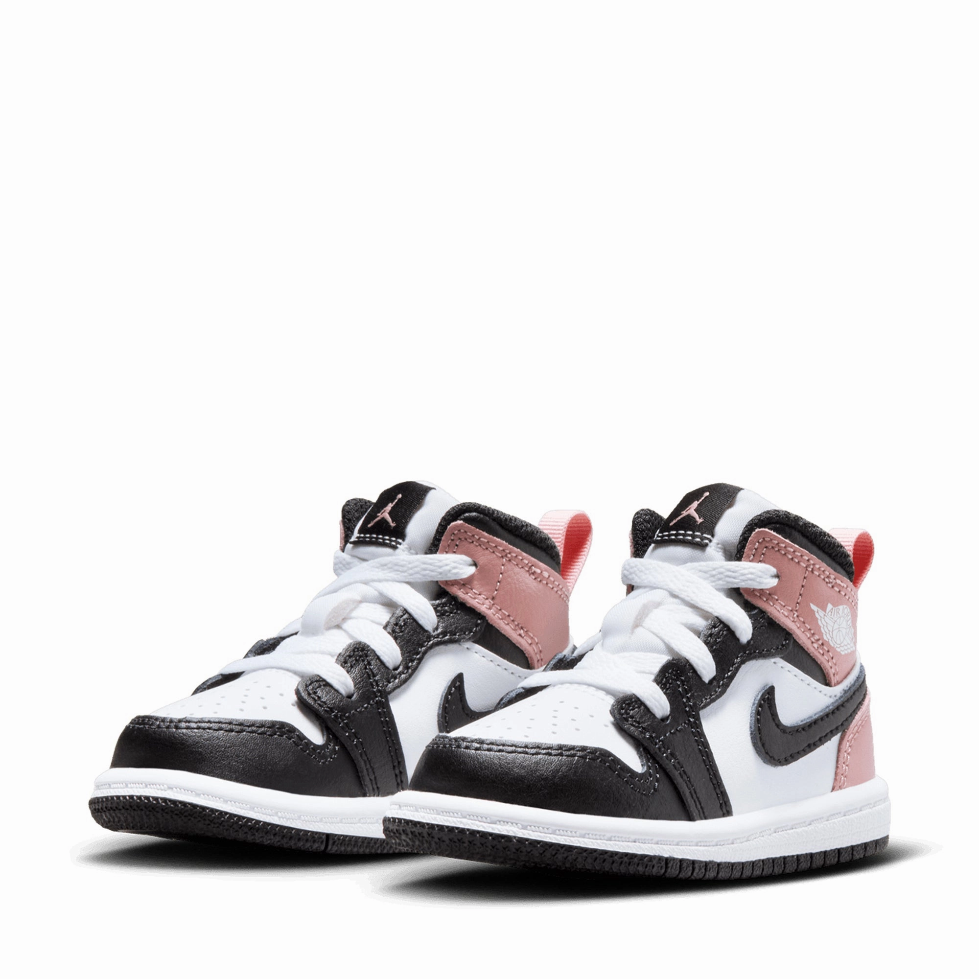 Jordan 1 Mid (TD) - White/Rust Pink Air Jordan Basketball Shoes for Performance