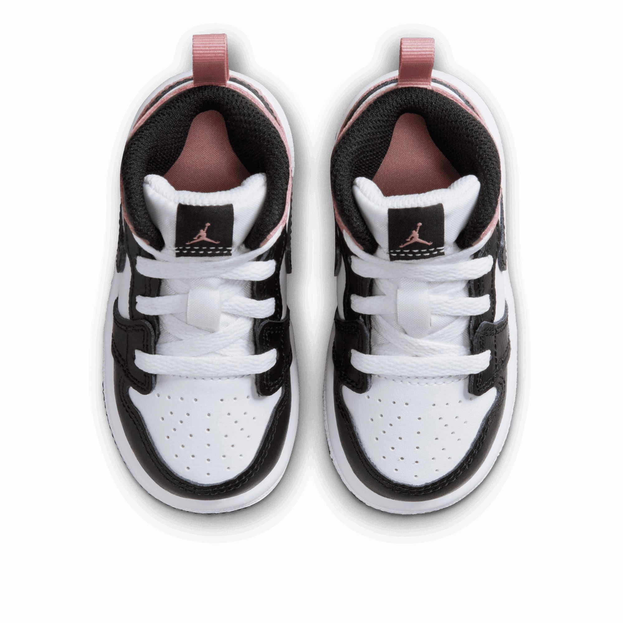 Jordan 1 Mid (TD) - White/Rust Pink Air Jordan Basketball Shoes for Performance