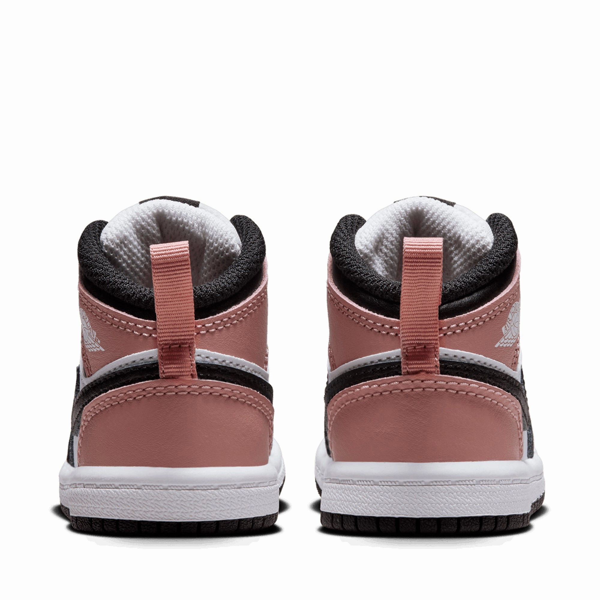 Jordan 1 Mid (TD) - White/Rust Pink Air Jordan Basketball Shoes for Performance