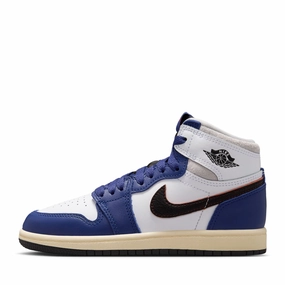 Jordan 1 Retro High OG (PS) - White/Deep Royal Blue Air Jordan signature sneakers