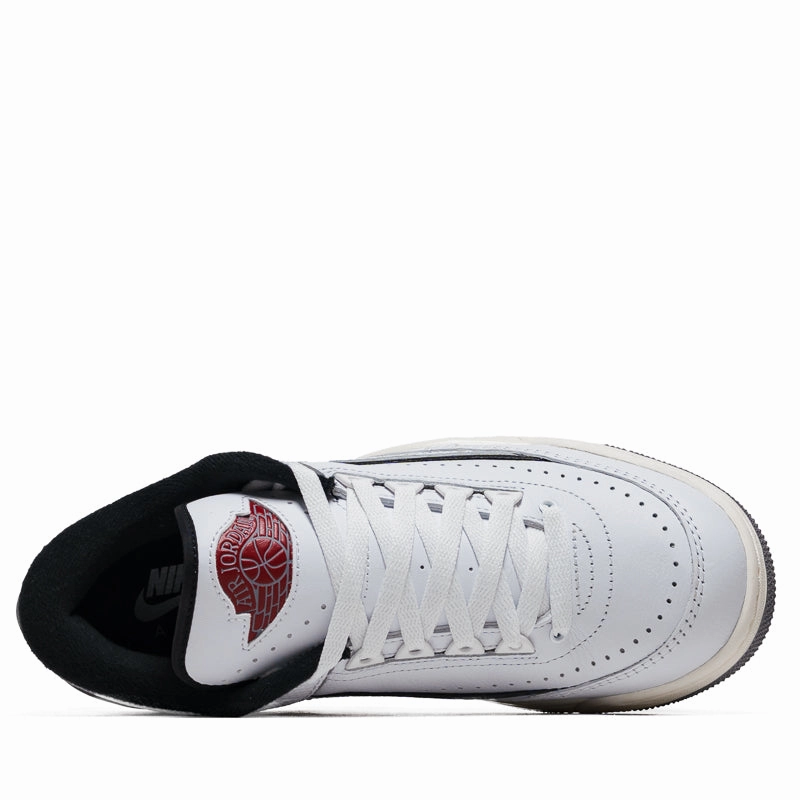 Jordan 2/3 - White/Fire Red Air Jordan Basketball Shoes for Performance