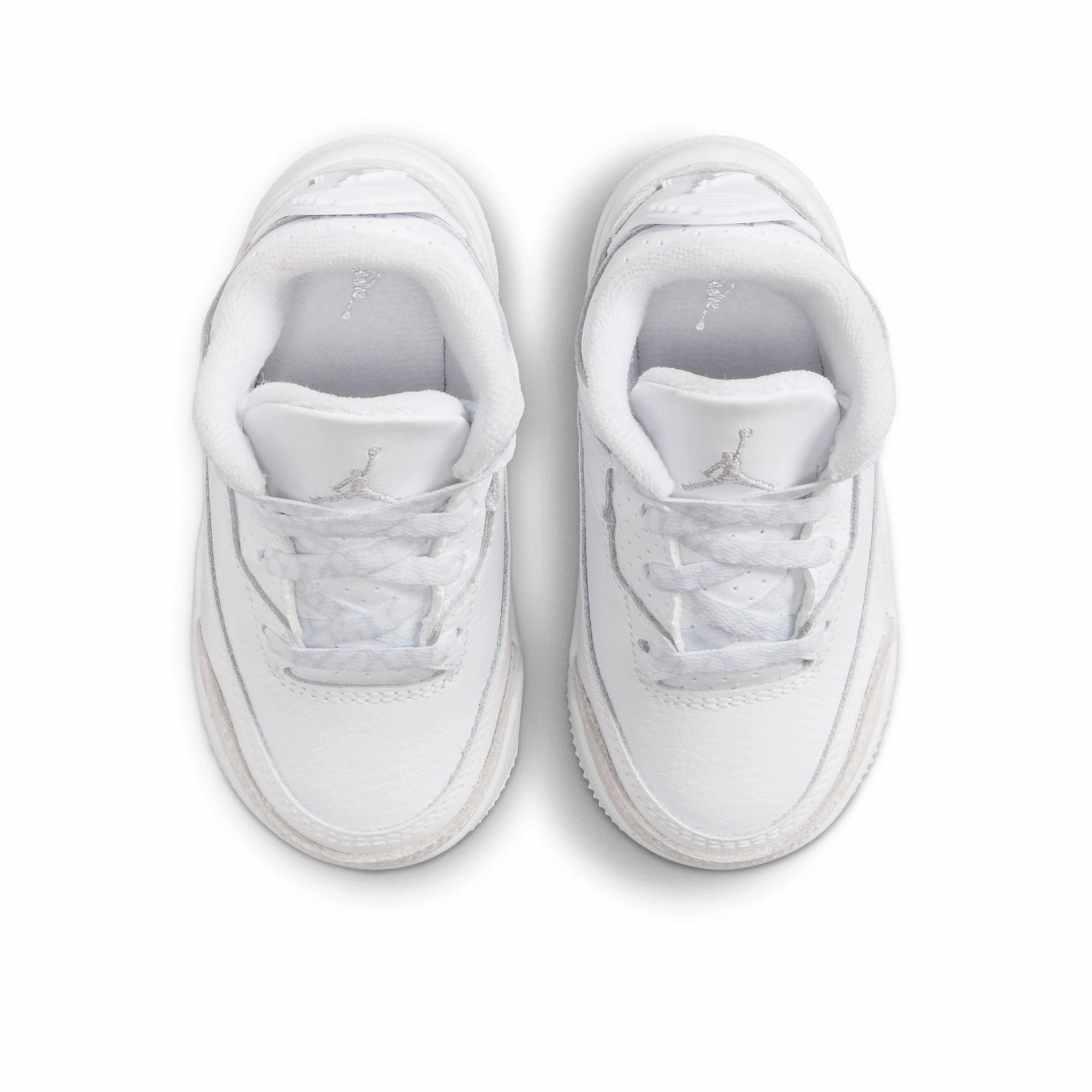 Jordan 3 Retro 'Pure Money' (TD) - White/Metallic Silver Air Jordan Basketball Shoes for Performance