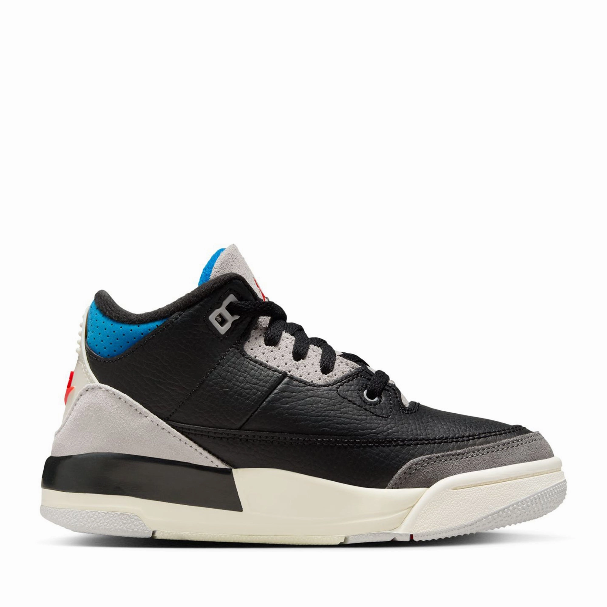 Jordan 3 Retro OG 'Rare Air' (PS) - Black/Chile Red Air Jordan Basketball Shoes for Performance