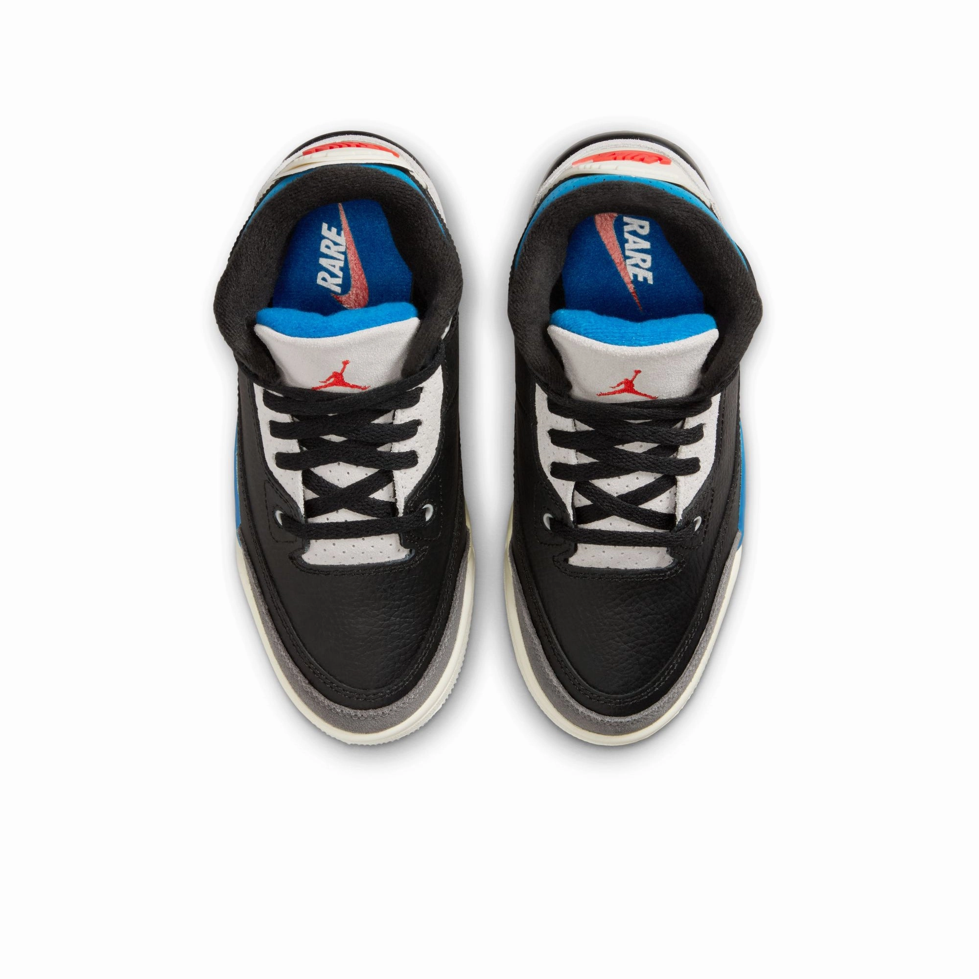Jordan 3 Retro OG 'Rare Air' (PS) - Black/Chile Red Air Jordan Basketball Shoes for Performance