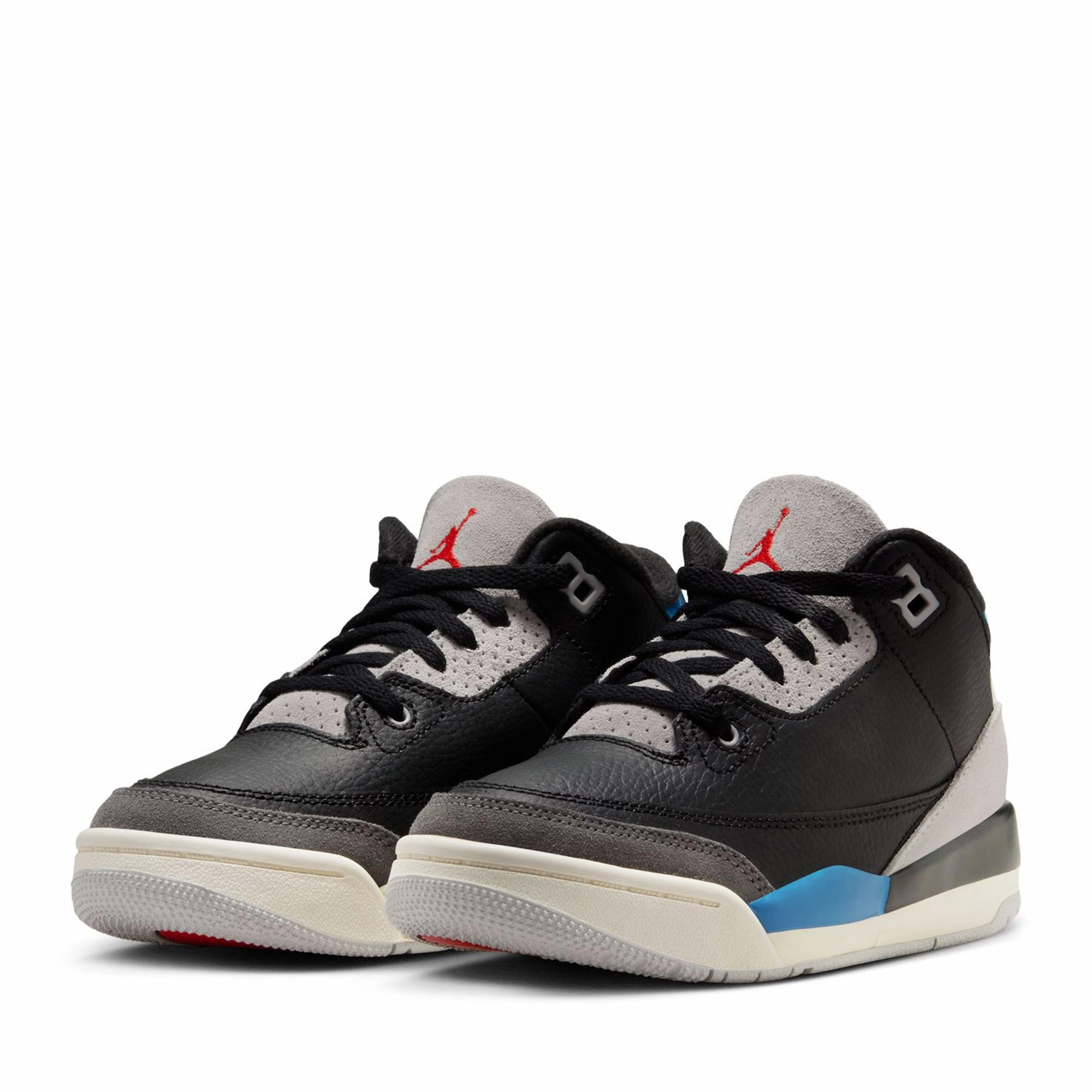 Jordan 3 Retro OG 'Rare Air' (PS) - Black/Chile Red Air Jordan Basketball Shoes for Performance